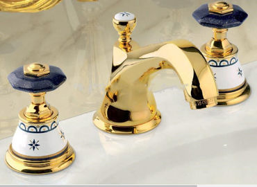 Phụ kiện phòng tắm mạ vàng, vòi TiN vàng, máy mạ vàng ZrN PVD trên vòi bằng đồng thau