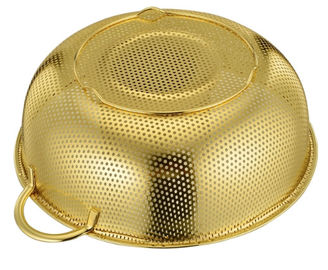 Thép không gỉ nồi Titan Nitride, lớp phủ trang trí vàng TiN trên đồ dùng nhà bếp bằng thép không gỉ