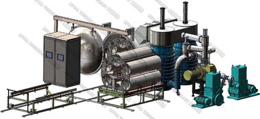Giá tốt. Máy kim loại chân không ngang, dao kéo nhựa PVD DC Planar Magnetron Hệ thống phún xạ trực tuyến