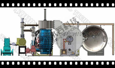 Giá tốt. Máy phủ kim loại chân không cao, phún xạ Magnetron + lắng đọng bay hơi trực tuyến
