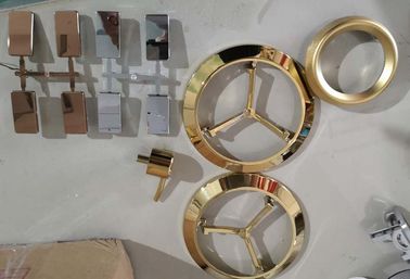 Giá tốt. Phụ tùng nhựa ABS mạ vàng hồ quang PVD, Dịch vụ mạ vàng nhựa bằng cách mạ ion trực tuyến