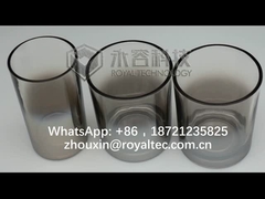 Đồ thủy tinh màu xám than, màu xám khói